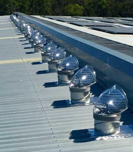 SkyVent Benefits: Daylight Air extraction Removes moisture Removes
