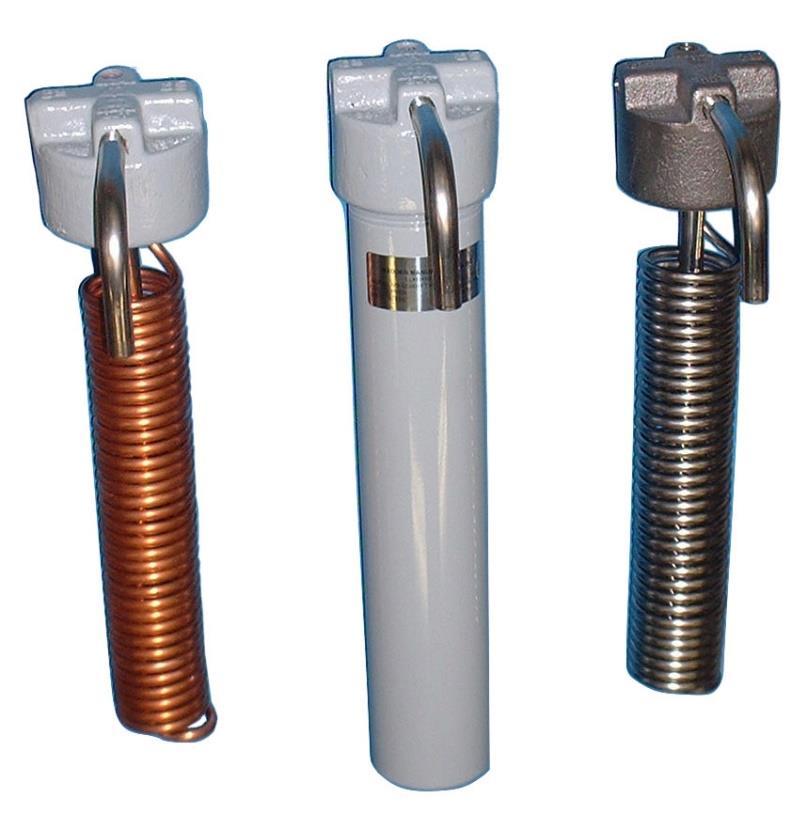 TYPE 1 SAMPLE COOLERS Cooling Water Sample Miniature heat exchangers designed to reduce high temperature liquid samples to safe, usable temperatures for analysis Tubing: 316 Stainless Steel & Copper,