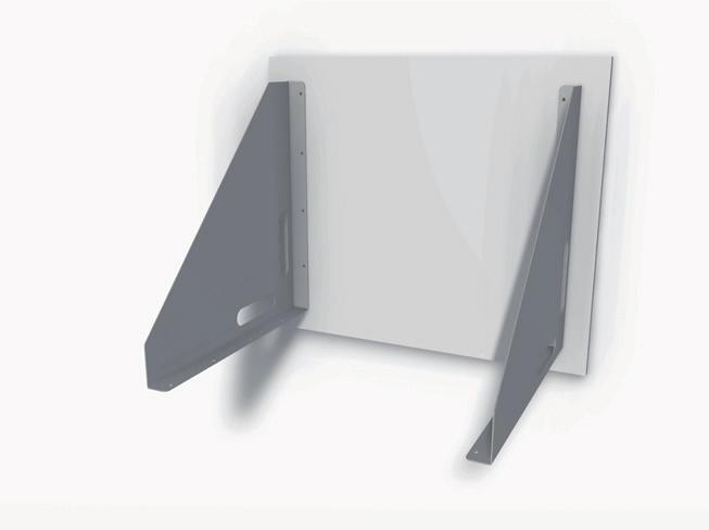 1 x 600mm x 700mm Wall mounting board (16mm melamine). Wall mount screws not supplied and site specific components must be decided upon and purchased prior to installation.