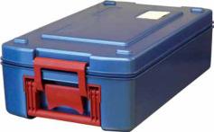 blu'box 13 Food transport containers made from high impact resistant PP-C for GN containers up to the size 1 / 1, 100 mm depth (or subdivisions).