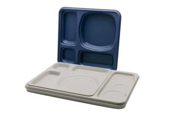 4000699 > For hot transport > Dimensions: 370 530 100 mm > Weight: 2,1 kg > Not heated Advantages > For indoor transport > All food is covered by the tray lid > Thermal separation between two hot and