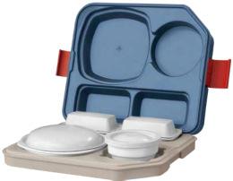 blu'tray induc & blu'tray induc 2 Ideal for meals on wheels: Thanks to active heating, the food transport tray can warm up precooked and chilled food (cook & chill), or keep warm heated and hot