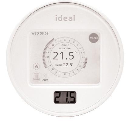 Using the Ideal Touch thermostat Rotate to boost temperature Tap to access main menu?