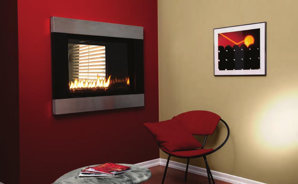 Loft Contemporary Direct-Vent Multi-Sided Fireplaces Loft 36-inch See-Through Fireplace with Stainless Steel and Matte Black Surround Loft See-Through Direct-Vent Fireplace At just 18 inches deep,