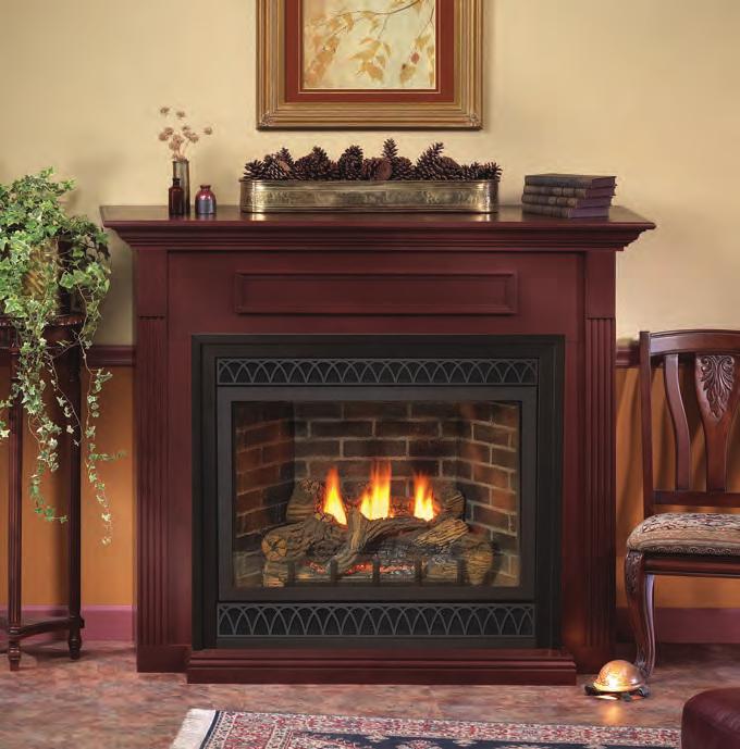 Tahoe Deluxe Direct-Vent Fireplaces & Multi-Sided Fireplaces Deluxe Series 18,000 Btu, 32-inch, 5-piece Log Set 20,000 Btu, 36-inch, 5-piece Log Set 25,000 Btu, 42-inch, 7-piece Log Set 28,000 Btu,
