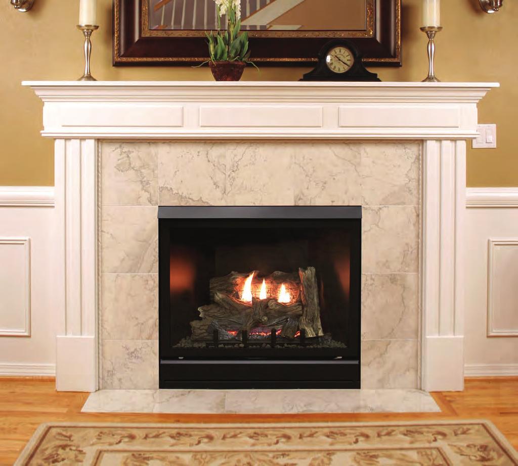 Tahoe Deluxe Clean-Face Direct-Vent Fireplaces Direct-Vent Clean-Face Deluxe Fireplaces With their louverless fronts and edge-to-edge viewing area, these Tahoe clean-face fireplaces serve as the