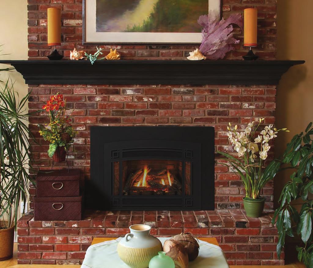 Innsbrook and Loft Direct-Vent Fireplace Inserts Innsbrook Models A wood-burning fireplace sends more than half of its heat up the flue, creating negative pressure in your home, which draws in