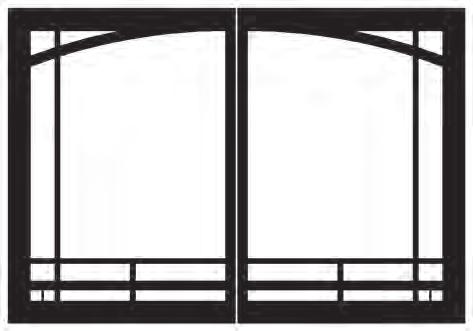 Mission Rectangle Decorative Doors, Mission Arch Decorative Frame