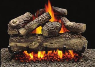 Vented Sand Pan Burners and Logs Great Lakes Oak (Double or