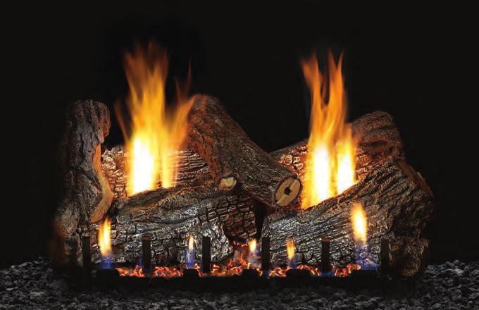 And when you are ready for bed, just flick the switch to turn it off no waiting for the embers to die down. Our Vented Slope Glaze Burners are rated at up to 75,000 Btu to create taller flames.