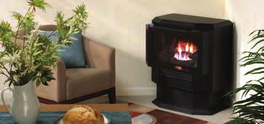 heating with a wood-burning stove.