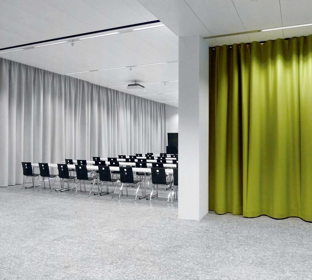 A visit to the new building at Brugg Cables proves it: Création Baumann can bring effective sound absorption and a stylish appearance into perfect harmony.