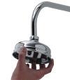 Tighten the knob when the holder is in the desired position Drencher head concealed and exposed user guide The angle of the drencher shower heads can be adjusted.