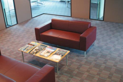 Catifa chairs. Breakout areas were furnished by the individual O and X chairs from Hitch Mylius which enables clusters of any number to be used providing a flexible seating combination.