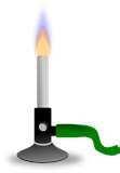 Heating Substances 1. Exercise extreme caution when using a gas (bunsen) burner. a. Take care that hair, clothing, and hands are a safe distance from the flame at all times.