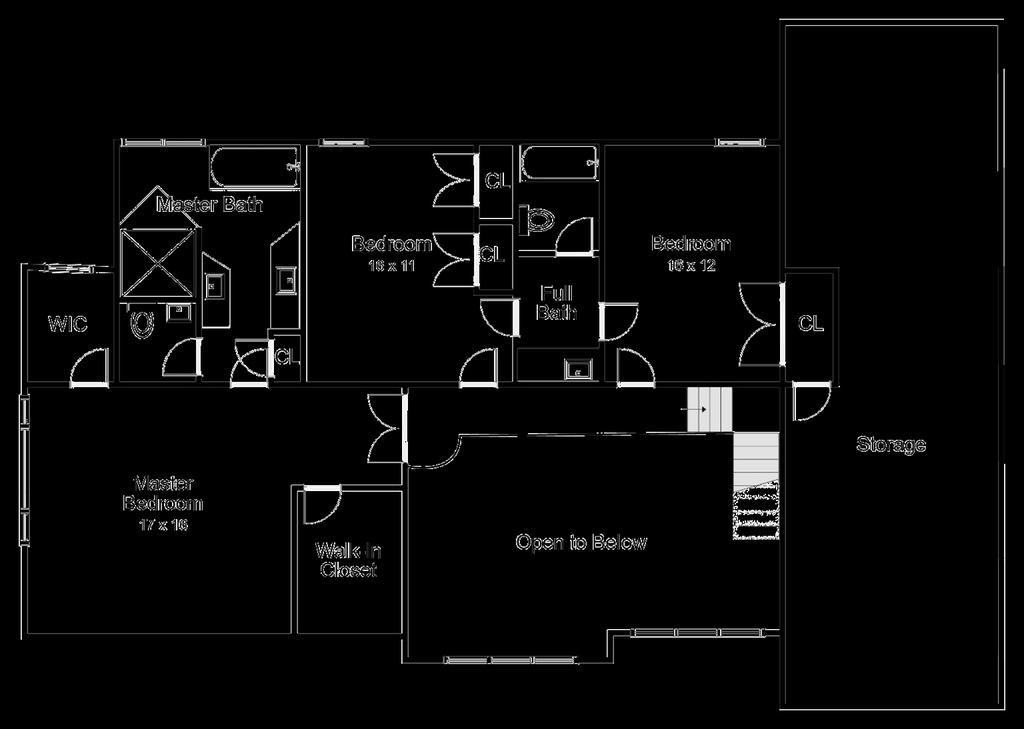 Floor Plan - Second Floor Floor plan for illustration purposes only.