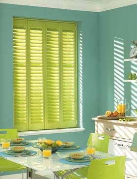 Shutters are a stylish and versatile option, as they come in a range of colours and can be