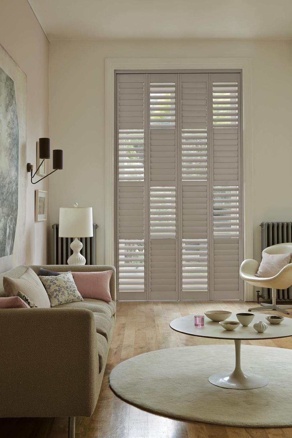 Extremely flexible, shutters can be made to fit almost any