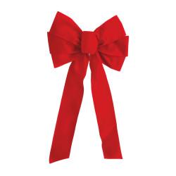 Individual Velvet Bows Available in two sizes, these 6-loop velvet bows are individually bagged and can be used to decorate your home or used with our garland to add a