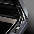 Dual lift twin mechanisms provide reliable and stable support for the lid section when fully open.