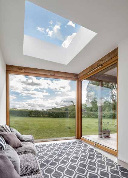 simplicity The Flushglaze is simplicity itself, a minimalist fixed rooflight with 'frameless'