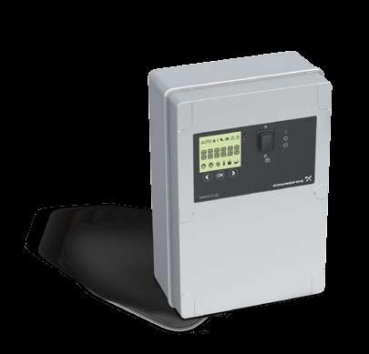 sensors can be used with this controller Extra terminal to be used for extra sensor outside the lifting station Start levels selectable by menu Impulse and hour counter integrated Full motor