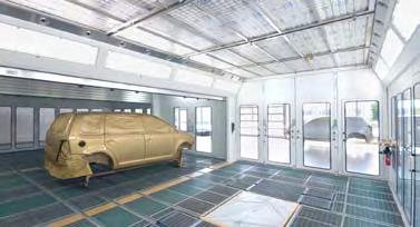 Spray Booths for Vehicles for passenger cars and vans TAIFUNO - the high-tech spray booth TAIFUNO represents a newly developed generation of spraying and drying booths.