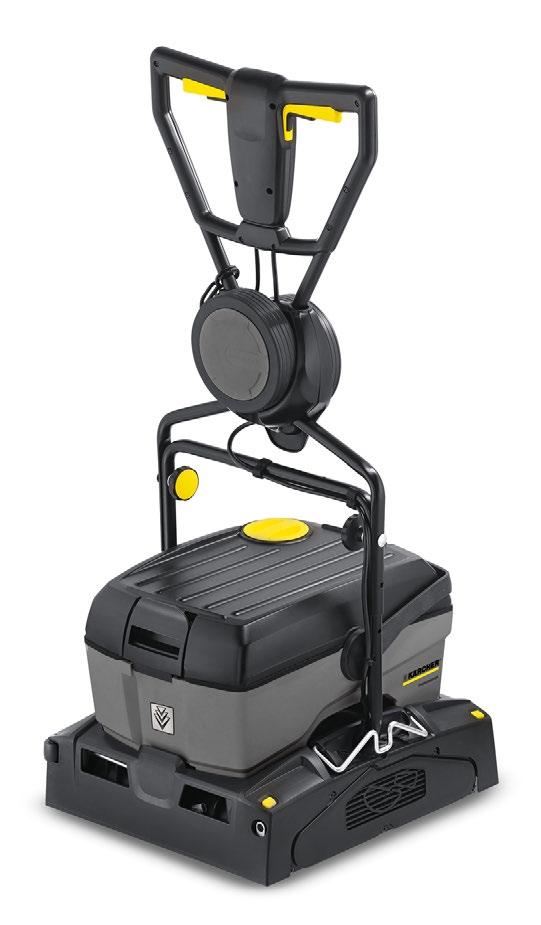 BR 40/10C Professional heavy-duty scrubber dryer makes light work of dirty floors. 1 Powerful and fast 3 Service-friendly Two high-speed roller brushes with high contact pressure.