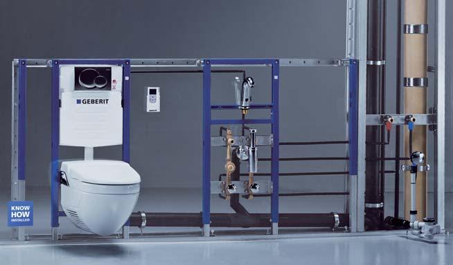 Press connections in building services from A Z Hot and cold water supply with Geberit Mepla.