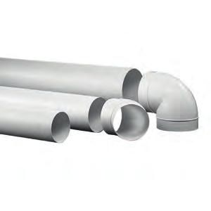 DOMUS Ducting Products Range SUPERTUBE 125 Supertube 125 is ideal for the ducting of all rangehoods and powerful