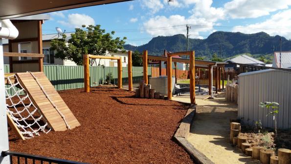 This playspace provides learning areas that contribute to