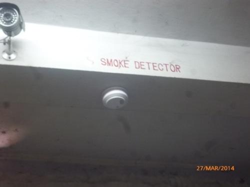 Smoke alarm activation sounds only a local alarm and does not provide automatic fire alarm notification of occupants.