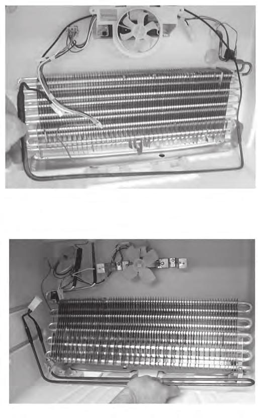 Evaporator Component Identification, Access and Troubleshooting (continued) Defrost Heaters Defrost heaters are high wattage electrical elements that generate a great deal of heat when power is