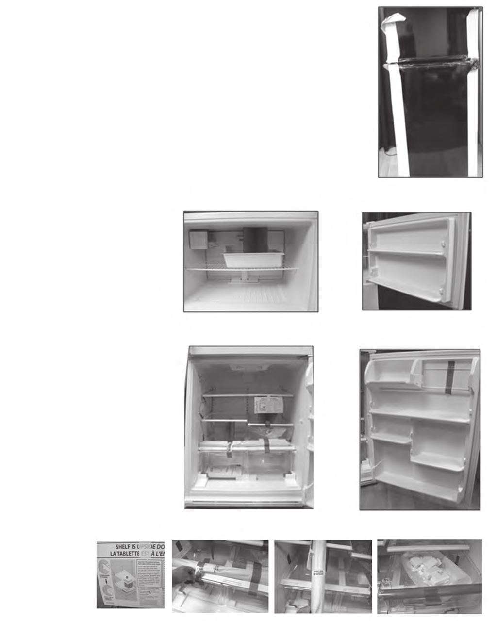 Installation Packaging Examples Exterior Packaging The exterior of a refrigerator is placed on a pallet, the corners covered with foam corner posts and then shrink wrapped