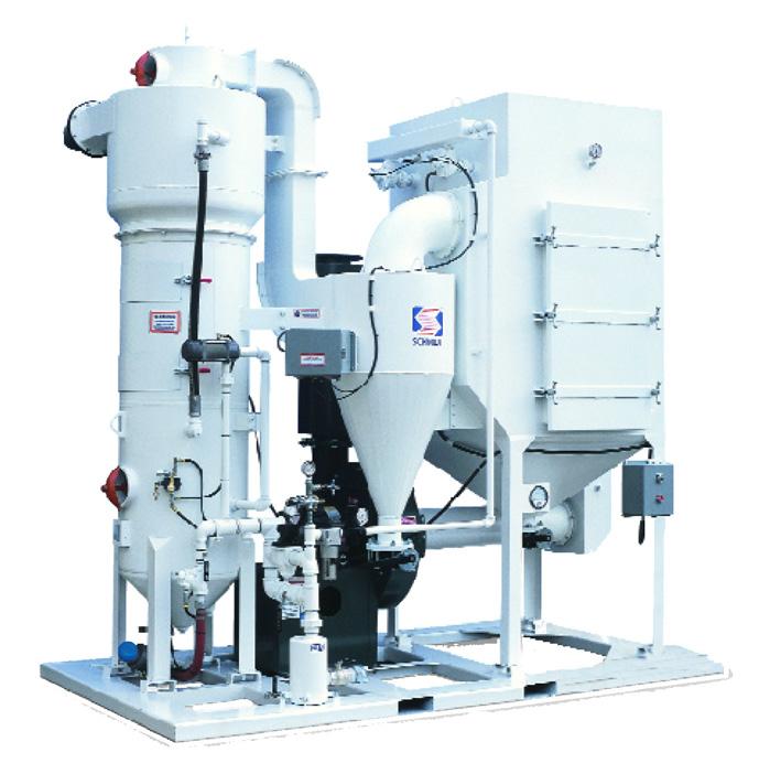 Blast and Recovery System IBRS ( Industrial Blast & Recovery System) Features Schmidt TVII and ComboValve Optional High Flow Auto Air Valve for large nozzle applications Moisture separator and media