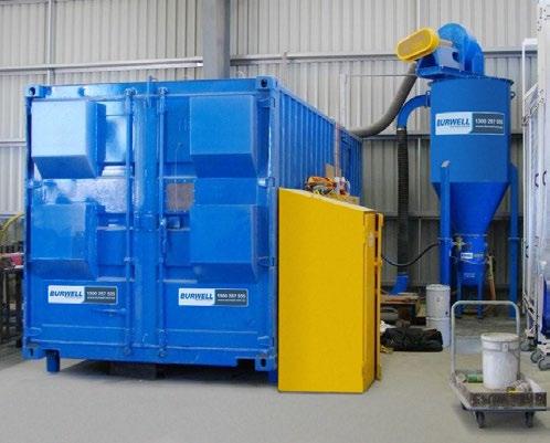 Blast Machine and Grit Recovery Systems are also optional dependent on the abrasive type and application.
