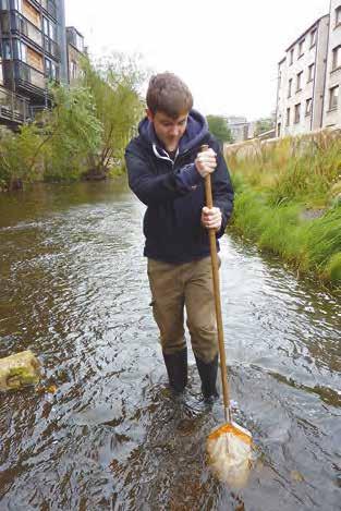 Identify river features and conduct experiments to measure river velocity and to map the river bed.