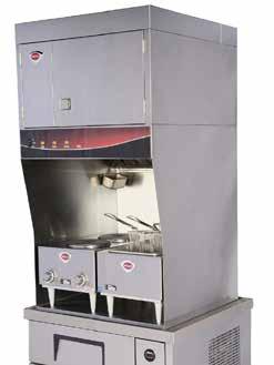 Ventless Ventless Hoods Hoods Compact Ventless HIGH-CAPACITY VENTLESS HOOD with OPEN AUTO-LIFT FRYERS Ventless w/ fryer pricing and specs on page 14 Wells countertop, oven mount, and ventless fryers
