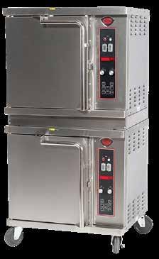 Half Size Convection Ovens Ergonomic, cool-touch door handle Stainless steel exterior/interior for durability, reliability and easy cleaning Fully insulated for maximum efficiency & energy savings