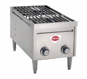 Cooking Equipment Instant-On Gas Hot Plates INSTANT-ON HOT PLATE Gas burner is ignited when pan is placed on the burner and turns-off when pan is removed SAVE MONEY & ENERGY Natural or LP Gas