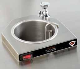 Water-Saver Heated Disher Well HEATED DISHER WELL Wells heated disher well is designed for use in chef s counters, serving counters, beverage stations - anywhere food portion utensils are used.