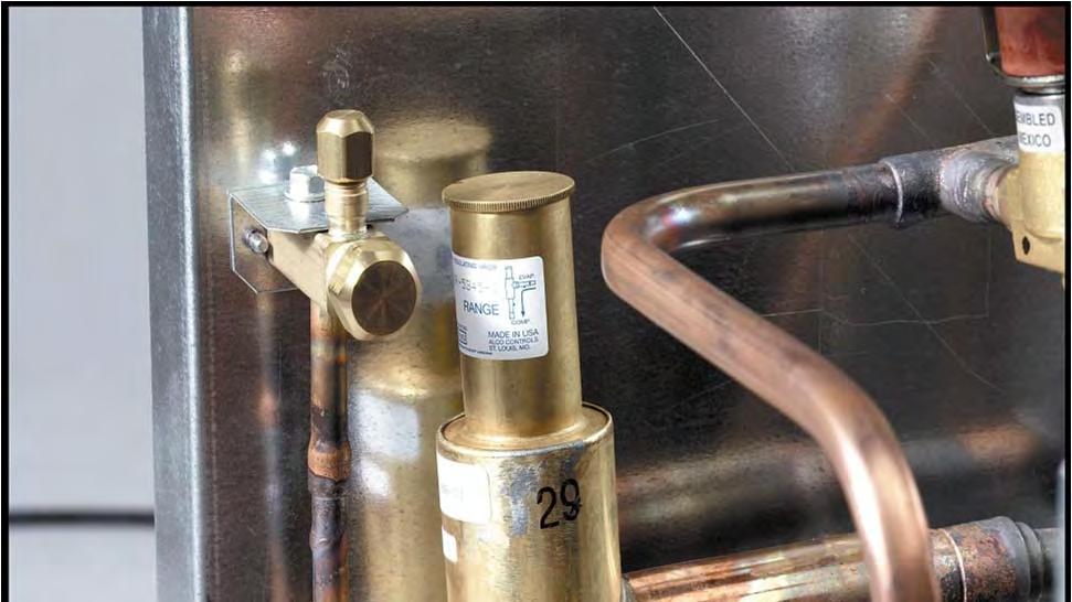 Crankcase Pressure Regulator CPR valve restricts compressor