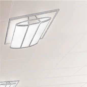 Provides efficient illumination of all surfaces from one easily installed luminaire type Discreetly