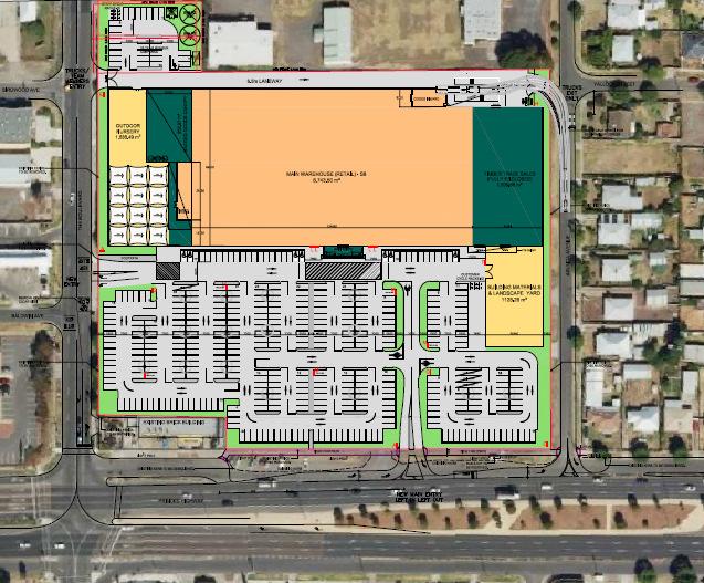 Dunlop Norlane Tyre Service Centre Figure 3 Plan of the permitted Bunnings development 2.