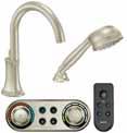 Wallmount Lav Faucet / TS6530* iodigital controller, remote, hand shower / TS9622* with SA349 & TS3495* iodigital controller, remote / TS9621* with SA349 & TS3495* Remote