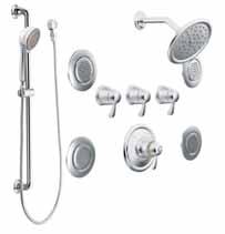Level iodigital Digital Showering Technology Electronic valve offers unmatched temperature and flow accuracy Store up to four personalized settings Optional remote control works up to 30 feet away
