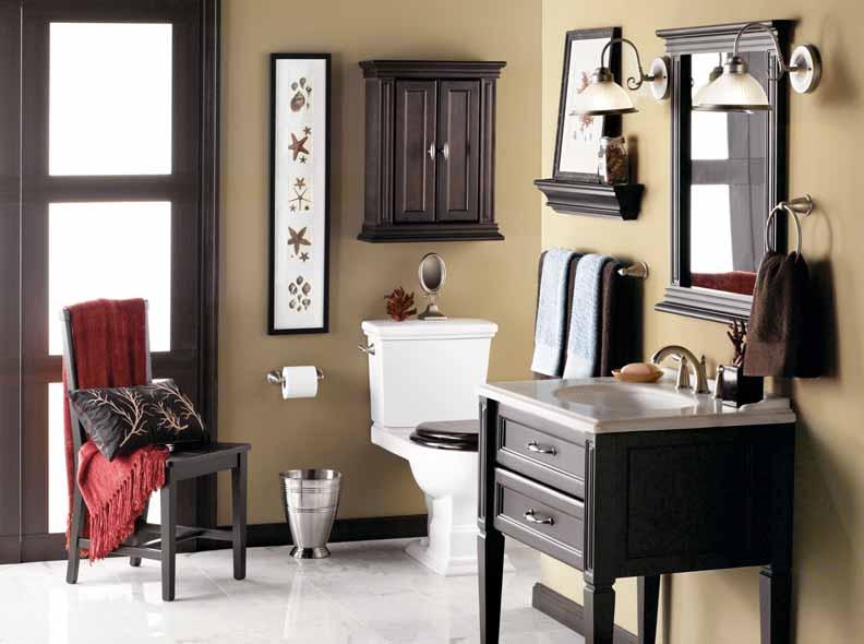 Brantford Widespread Lav Faucet / T6620* Brantford Accessories shown below ACCESSORIES Available in faucet-matching finishes Tank