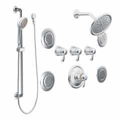 Method SHOWERING iodigital Digital Showering Technology Electronic valve offers unmatched temperature and flow accuracy Store up to four personalized settings Optional remote control works up to 30