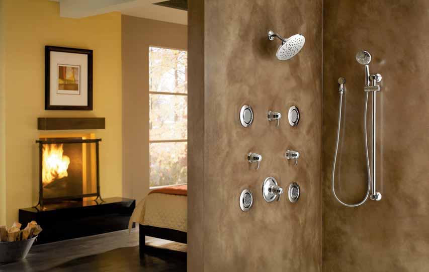 Custom Showering Options A shower can set the tone for your day. It can relax your muscles or invigorate your spirit. It can literally transform the way you feel.