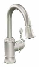Single-Handle Pulldown Faucet S7208 Single-Handle Pulldown Bar/Prep Faucet / S6208 PULLDOWN FEATURES SECURE DOCKING Innovative design keeps the spray wand docked tightly for a secure connection that